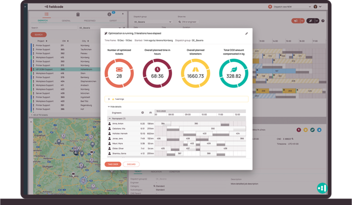 Fully automated Field Service route planning Fully automated Field Service route planning