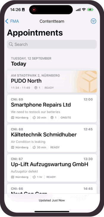 Mobile application for Field Service management Mobile application for Field Service management