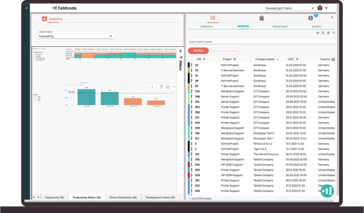 Analytics dashboards with proactive alerts and real-time monitoring for Field Service management Analytics dashboards with proactive alerts and real-time monitoring for Field Service management