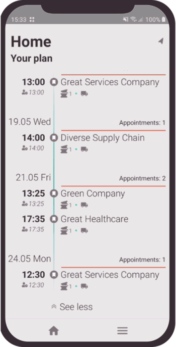 Application mobile pour la gestion du service extérieur Application mobile pour la gestion du service extérieur