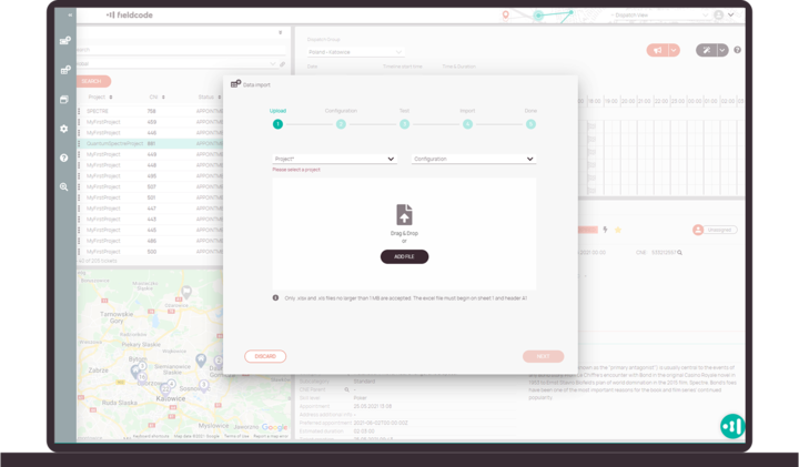 Ticket import and creation for Field Service management Ticket import and creation for Field Service management