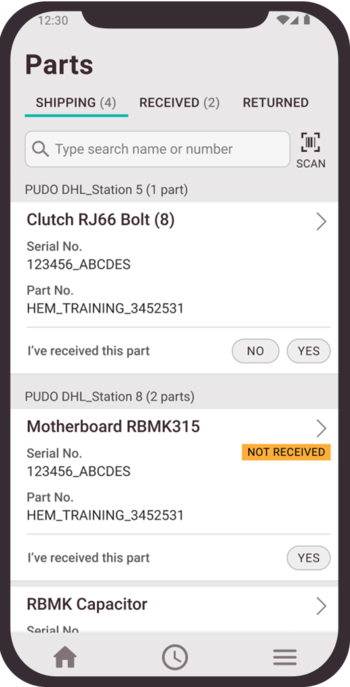 Pièces et retours pour la gestion de la maintenance par Field Service Pièces et retours pour la gestion de la maintenance par Field Service